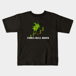 Forex Bull Rider Kids T-Shirt